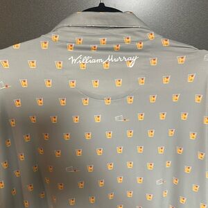 Blue Scalloped Skirt with Pineapple Print